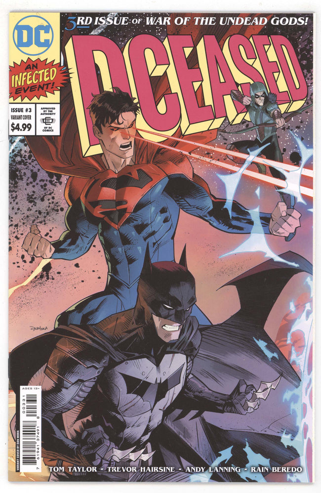 Dceased War Of The Undead Gods #3 (Of 8) B Dan Mora Homage Card Stock Variant (10/18/2022) Dc (ONLINE ORDER ONLY)
