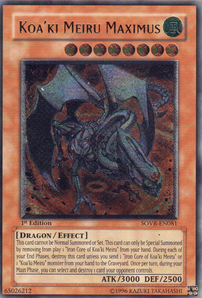 Koa'ki Meiru Maximus [SOVR-EN081] Ultimate Rare (ONLINE ORDER ONLY)