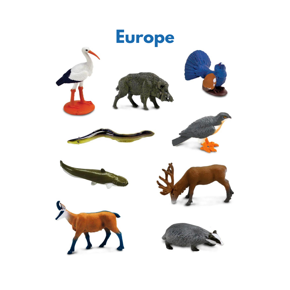 Continent Animal Miniatures: All 8  Sets (Includes Antarctica, Polar/Arctic) (ONLINE ORDER ONLY)