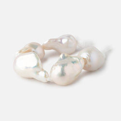 17x13-23x15mm Creamy Off White Ultra Baroque 2.5mm Large Hole Pearls 5 Beads (ONLINE ORDER ONLY)