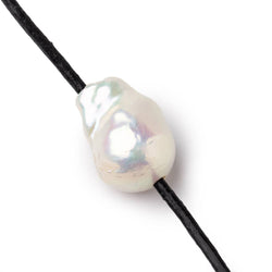 17x14-22x14mm Off White Ultra Baroque 2mm Large Hole Focal Beads 1 piece