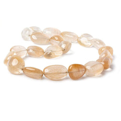 17x15-26x15mm Caramel Rutilated Quartz Plain Nugget Beads 16 inch 21 pcs (ONLINE ORDER ONLY)