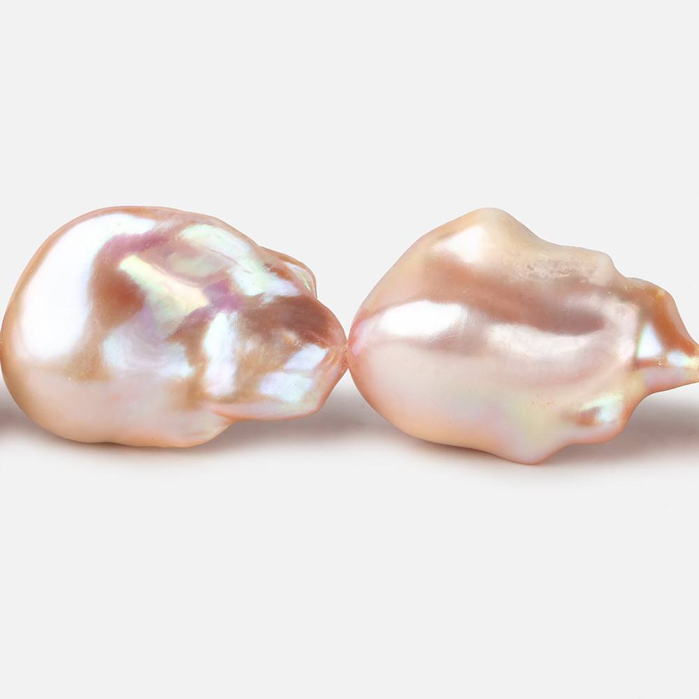 17x29-17x32mm Blush Pink Ultra Baroque Freshwater Pearls 16 inch 14 pieces AAA grade (ONLINE ORDER ONLY)