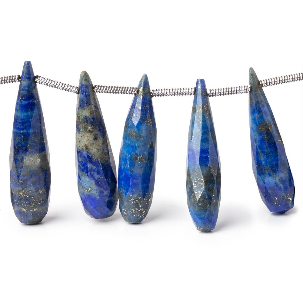 17x5.5-26x6.5mm Lapis Lazuli Faceted Tear Drops 7.5 inch 22 Beads (ONLINE ORDER ONLY)