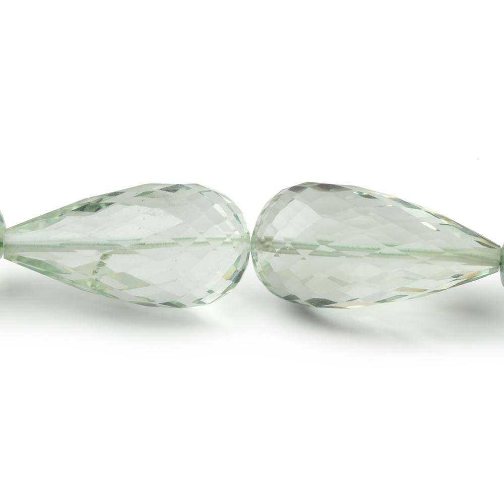17x8-24x12mm Prasiolite Faceted Tear Drops 16 inch 18 Beads AA (ONLINE ORDER ONLY)