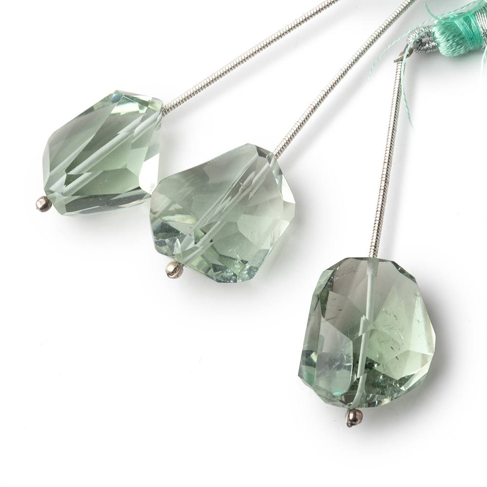 18-20mm Prasiolite Faceted Nugget 1 Focal Bead (ONLINE ORDER ONLY)