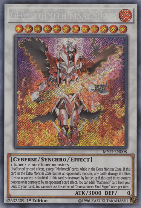 Geomathmech Final Sigma [MYFI-EN008] Secret Rare (ONLINE ORDER ONLY)