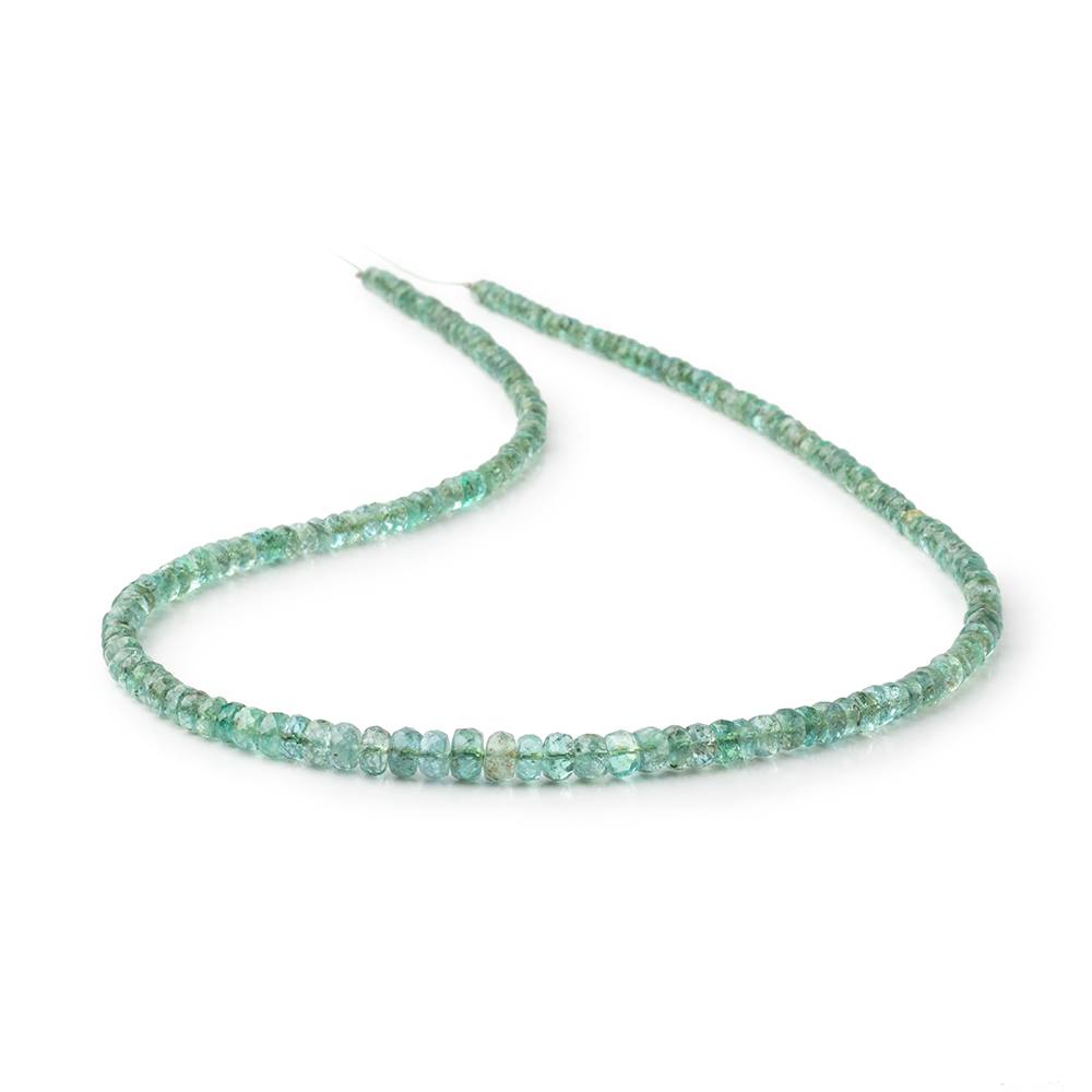 3-5mm Zambian Emerald Faceted Rondelle Beads 16 inch 196 pieces A (ONLINE ORDER ONLY)