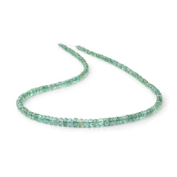 3-5mm Zambian Emerald Faceted Rondelle Beads 16 inch 196 pieces A (ONLINE ORDER ONLY)