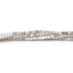 1-2mm Champagne Diamond Unfaceted Cube Beads 15 inch 250 pieces (ONLINE ORDER ONLY)