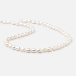 5x8mm Off White Large Hole Oval Freshwater Pearls 15inch 52pcs (ONLINE ORDER ONLY)