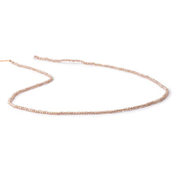 1.5mm Warm Champagne Zircon Micro Faceted rondelle beads 12.5 inch 220 pieces AAA