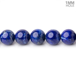 8mm Lapis Lazuli Plain Round Beads 16 inch 51 pieces 1mm Hole (ONLINE ORDER ONLY)