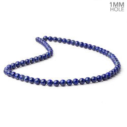 6mm Lapis Lazuli Plain Round Beads 16 inch 68 pieces 1 mm Hole (ONLINE ORDER ONLY)