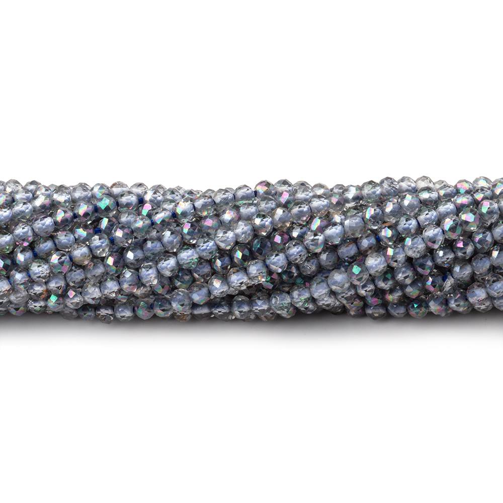 2mm Mystic Periwinkle Blue Topaz micro faceted rondelle beads 13 inch 180 pieces (ONLINE ORDER ONLY)