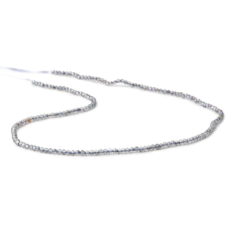 2mm Mystic Periwinkle Blue Topaz micro faceted rondelle beads 13 inch 180 pieces (ONLINE ORDER ONLY)