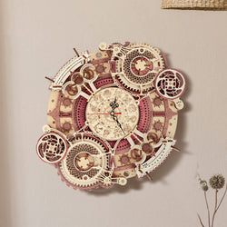 3D Wooden Art Zodiac Wall Clock Puzzle. (ONLINE ORDER ONLY)