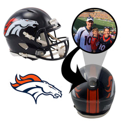 Denver Broncos NFL Mini Helmet - Picture Inside (Online Order Only) (ONLINE ORDER ONLY)