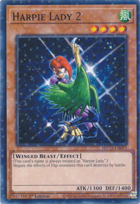Harpie Lady 2 (Duel Terminal) [HAC1-EN011] Common (ONLINE ORDER ONLY)