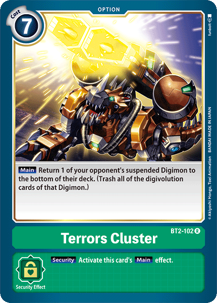 Terrors Cluster [BT2-102] [Release Special Booster Ver.1.0] (ONLINE ORDER ONLY)