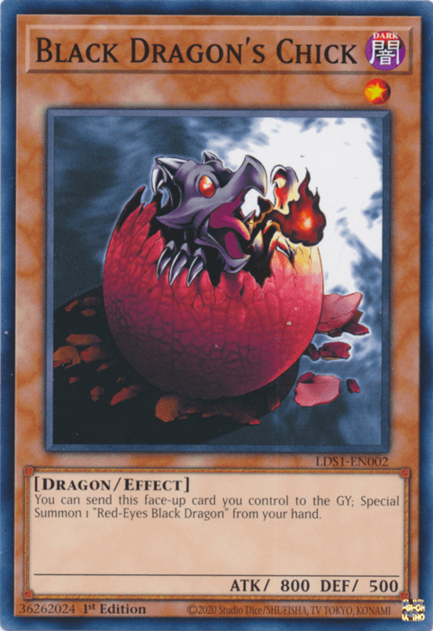 Black Dragon's Chick [LDS1-EN002] Common (ONLINE ORDER ONLY)