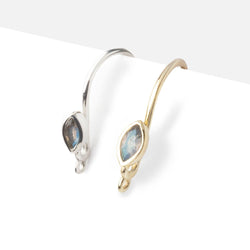 18mm Labradorite Marquise Ear Wire Set of 2 pieces (ONLINE ORDER ONLY)