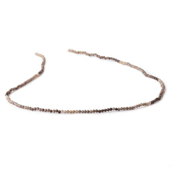 1.8mm Multi Grey Sapphire Micro Faceted Round Beads 13 inch 200 pieces AA (ONLINE ORDER ONLY)