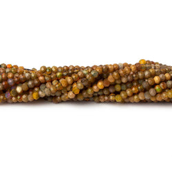 1.8mm Opaque Dark Golden Australian Opal micro faceted rondelle beads 12.5 inch 220 pieces AA (ONLINE ORDER ONLY)