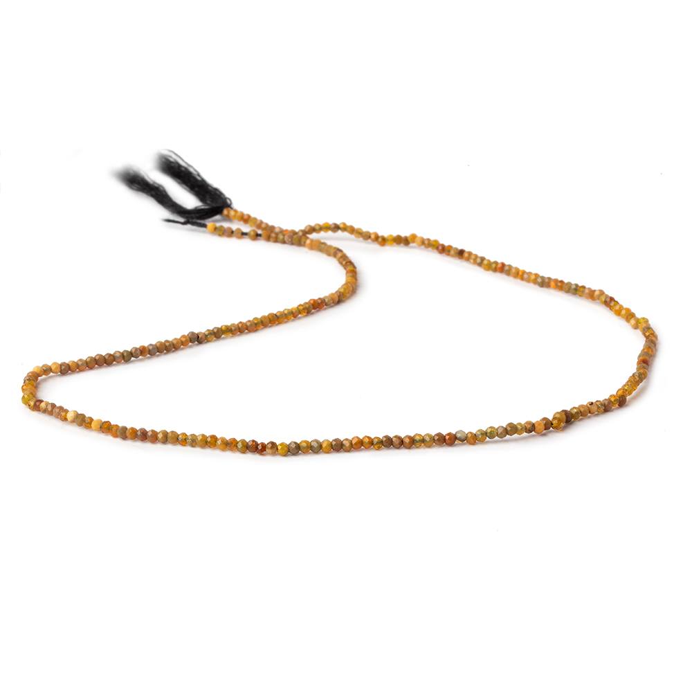 1.8mm Opaque Dark Golden Australian Opal micro faceted rondelle beads 12.5 inch 220 pieces AA (ONLINE ORDER ONLY)