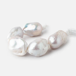 18-22mm White large hole Ultra Baroque Pearls 5 Beads (ONLINE ORDER ONLY)