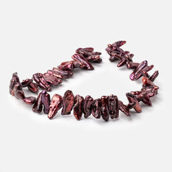 19-24mm Cherry Side Drill Biwa Freshwater Pearls 16 inch 48 beads (ONLINE ORDER ONLY)