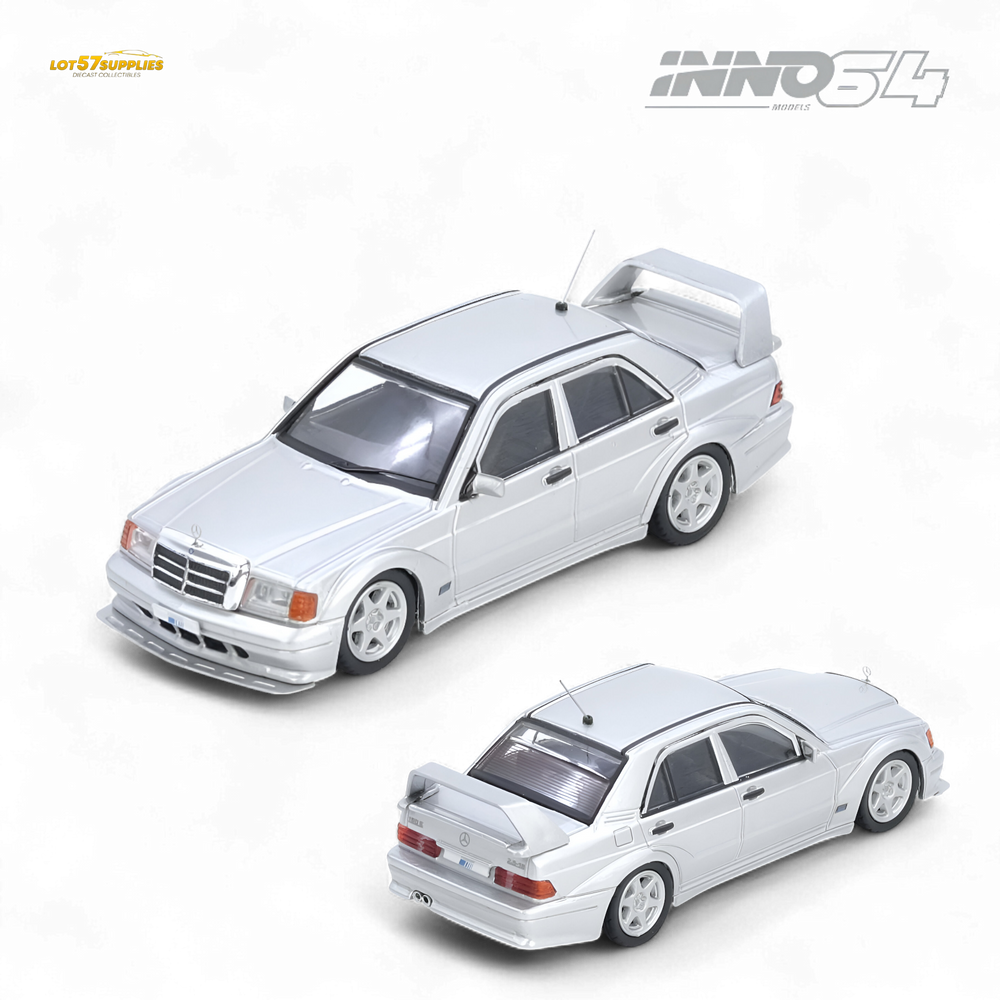(Pre-Order) Inno64 Mercedes Benz 190E - Silver 1:64 (ONLINE ORDER ONLY)