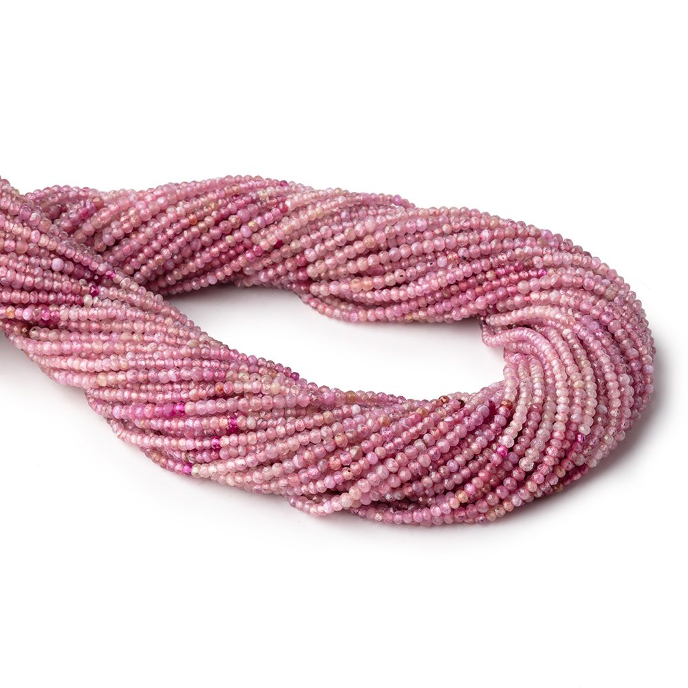 2mm Shaded Ruby micro faceted round beads 13 inch 170 pieces (ONLINE ORDER ONLY)