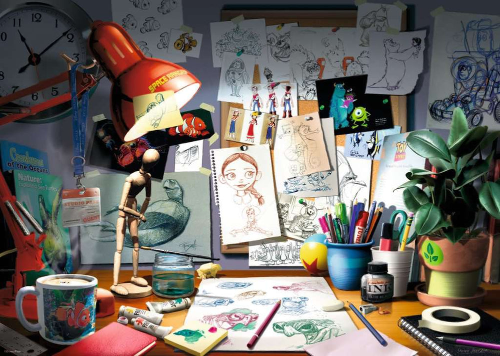Puzzle: Disney Pixar - The Artist's Desk