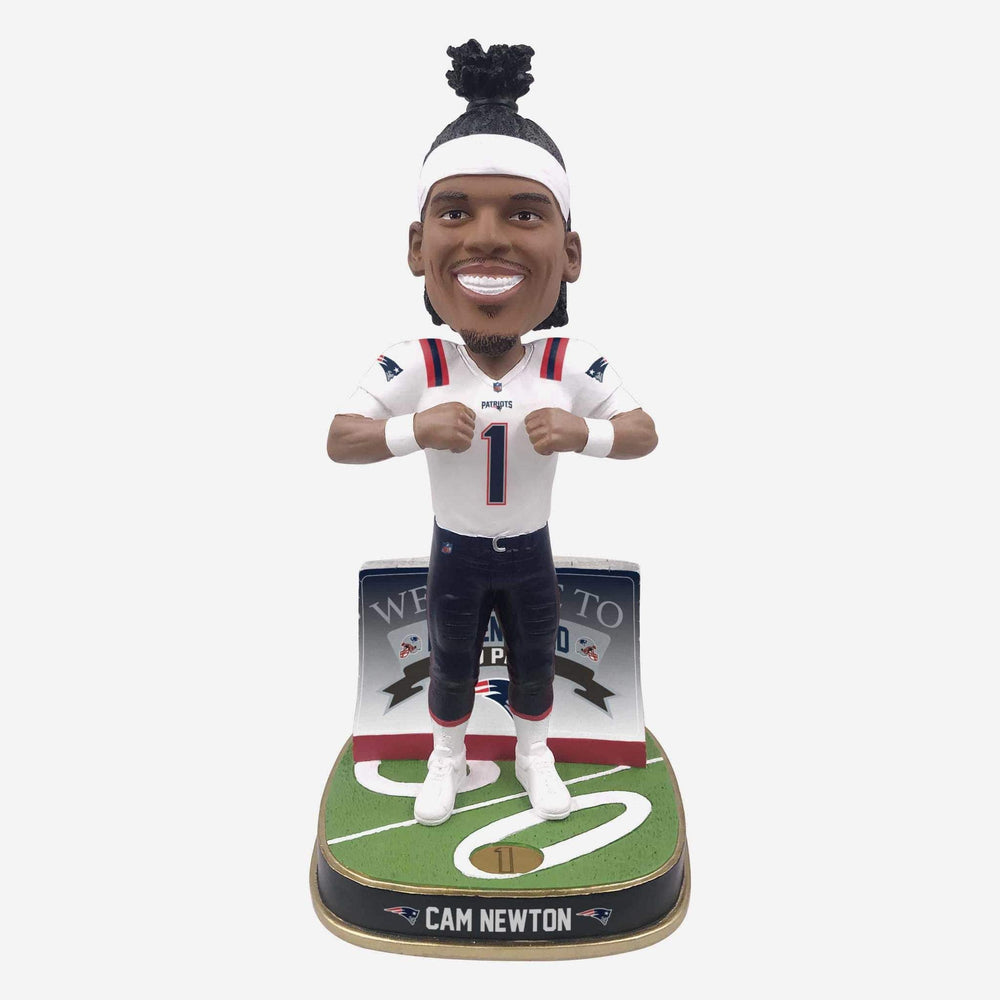 Cam Newton New England Patriots Welcome Series NFL Bobblehead (ONLINE ORDER ONLY)