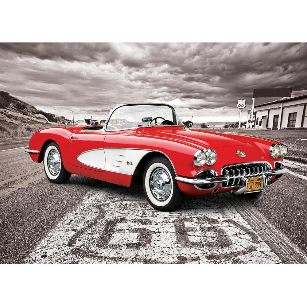 1959 Corvette Driving Down Route 66 1000 Piece Jigsaw Puzzle Eurographics (ONLINE ORDER ONLY)