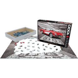 1959 Corvette Driving Down Route 66 1000 Piece Jigsaw Puzzle Eurographics (ONLINE ORDER ONLY)