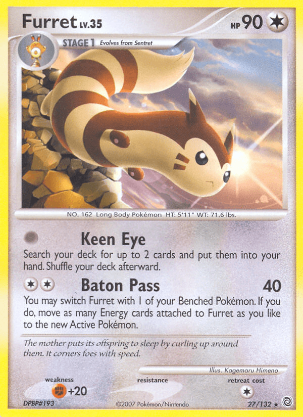 Furret (27/132) [Diamond & Pearl: Secret Wonders] (Online Only)
