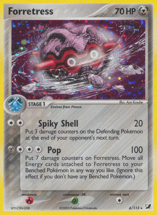 Forretress (6/115) [EX: Unseen Forces] (Online Only)