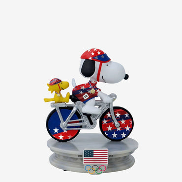 2024 Olympics Team Usa Cycling Snoopy Peanuts Mini Bobblehead (ONLINE ORDER ONLY)