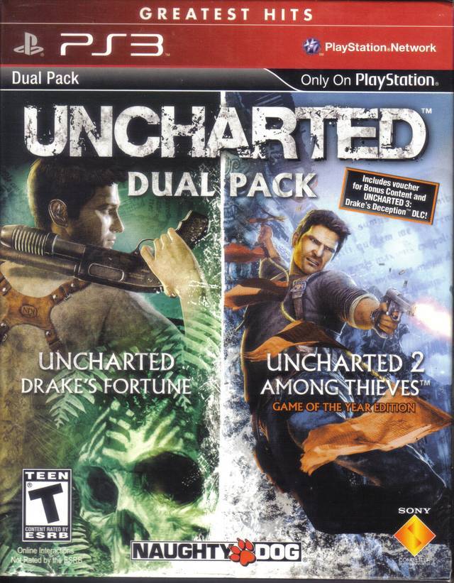 Uncharted & Uncharted 2 Dual Pack (Greatest Hits) (Playstation 3) (Online Order Only)