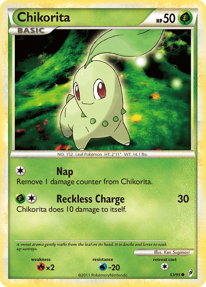 Chikorita (53/95) [HeartGold & SoulSilver: Call of Legends] (Online Only)