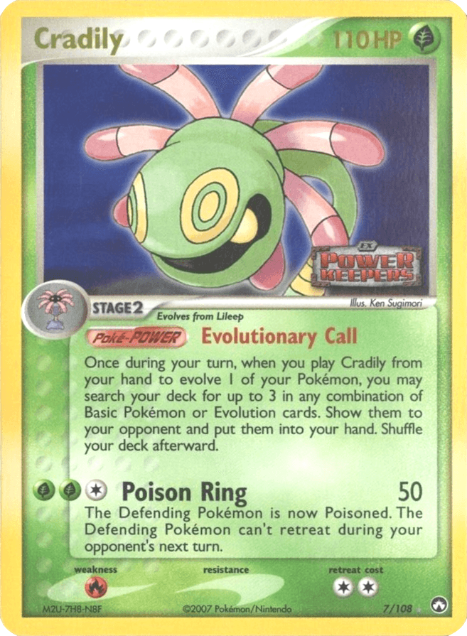 Cradily (7/108) (Stamped) [EX: Power Keepers] (Online Only)