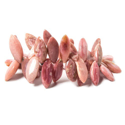 19x10-26x9mm Dendritic Pink Peruvian Opal Plain Marquise Beads 8.5 inch 44 pcs (ONLINE ORDER ONLY)