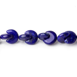 19x10mm Lapis Lazuli interlocking center drilled half moon beads 7.5 inch 26 pieces AAA (ONLINE ORDER ONLY)
