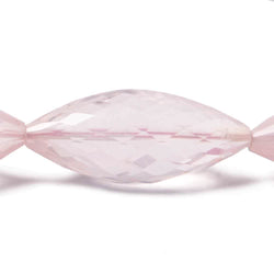 19x9-30x12mm Rose Quartz faceted marquise beads 16 inch 16 pieces (ONLINE ORDER ONLY)