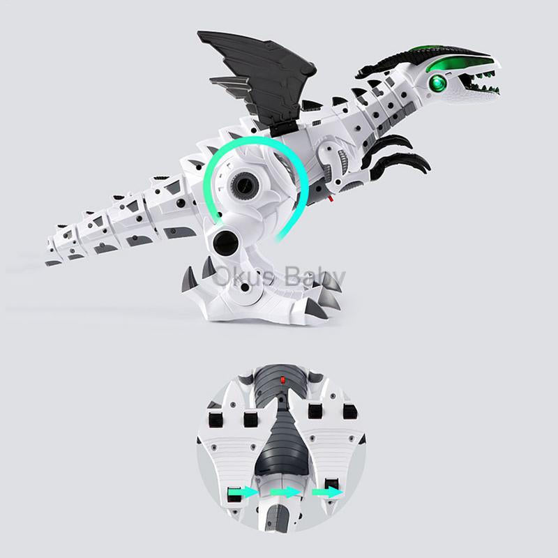 Brand New Dinosaur Toys For Kids Toys White Spray Electric Dinosaur Mechanical Pterosaurs Dinosaur Toy for Children Gift (ONLINE ORDER ONLY)