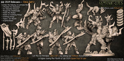 3D Printed Artisan Guild Yagraz - Orc Beauty Orc Barbarians Set 28mm 32mm (Online Only)