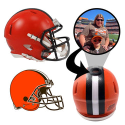 Cleveland Browns NFL Mini Helmet - Picture Inside (Online Order Only) (ONLINE ORDER ONLY)