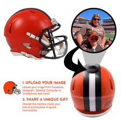 Cleveland Browns NFL Mini Helmet - Picture Inside (Online Order Only) (ONLINE ORDER ONLY)